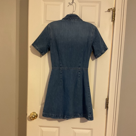ZARA Denim Mini Dress - Size XS - NWT - Picture 3 of 10